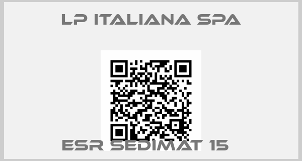 Lp Italiana Spa-ESR SEDIMAT 15  