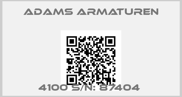 Adams Armaturen-4100 S/N: 87404 