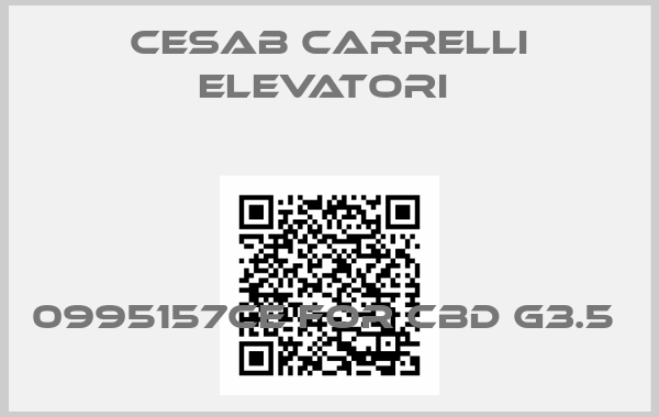 Cesab Carrelli Elevatori -0995157CE for CBD G3.5 
