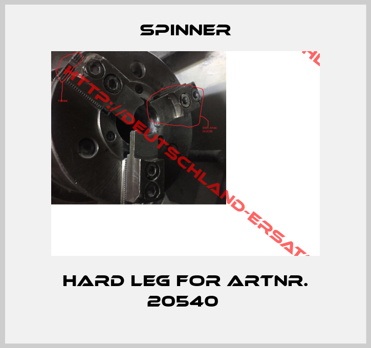 SPINNER-Hard Leg For Artnr. 20540 