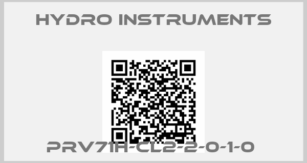 Hydro Instruments-PRV71H-CL2-2-0-1-0 