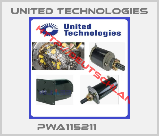 UNITED TECHNOLOGIES-PWA115211        