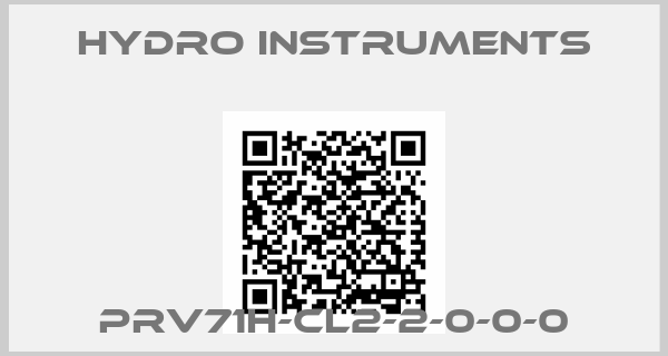 Hydro Instruments-PRV71H-CL2-2-0-0-0