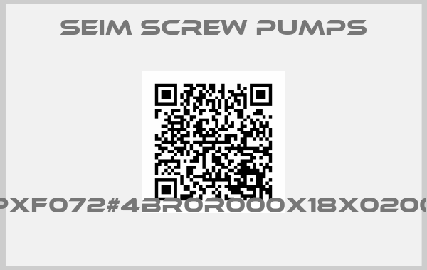 SEIM SCREW PUMPS-PXF072#4BR0R000X18X0200 
