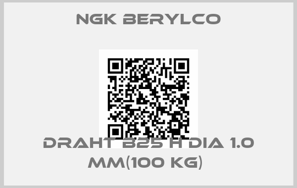 NGK Berylco-Draht B25 H dia 1.0 mm(100 kg) 