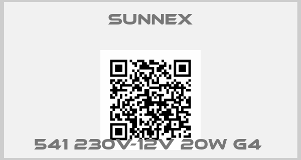 Sunnex-541 230V-12V 20W G4 