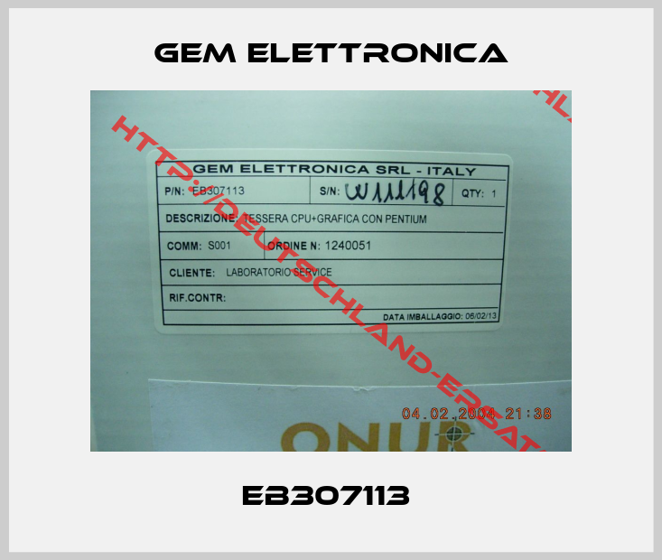 GEM ELETTRONICA-EB307113 