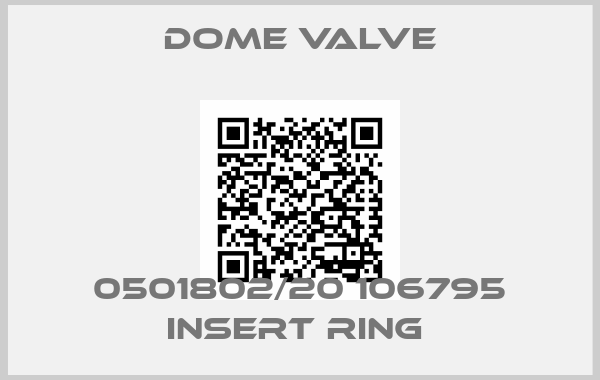 Dome Valve-0501802/20 106795 INSERT RING 