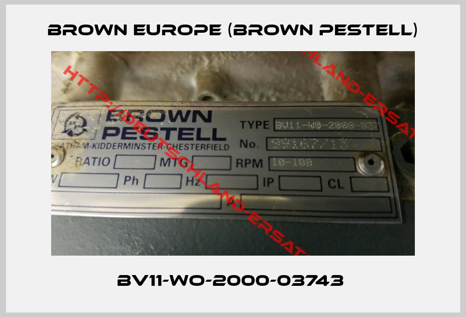 Brown Europe (Brown Pestell)-BV11-WO-2000-03743 