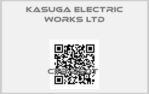 KASUGA ELECTRIC WORKS LTD-CFB-250T 