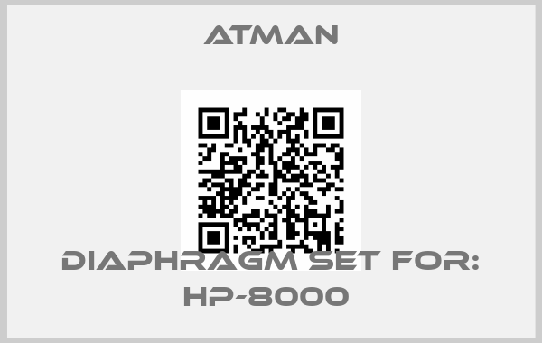 ATMAN-DIAPHRAGM SET FOR: HP-8000 