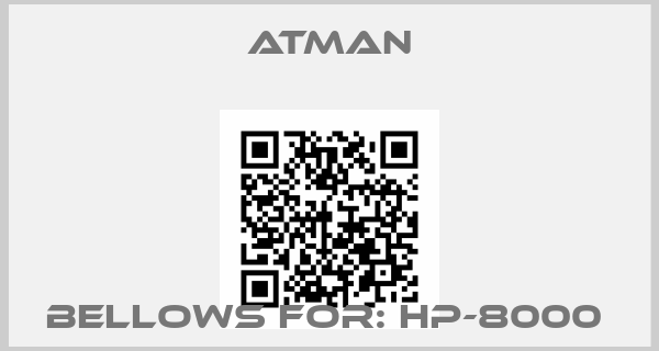 ATMAN-BELLOWS FOR: HP-8000 