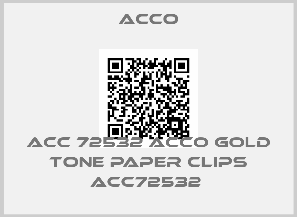 Acco-ACC 72532 ACCO GOLD TONE PAPER CLIPS ACC72532 