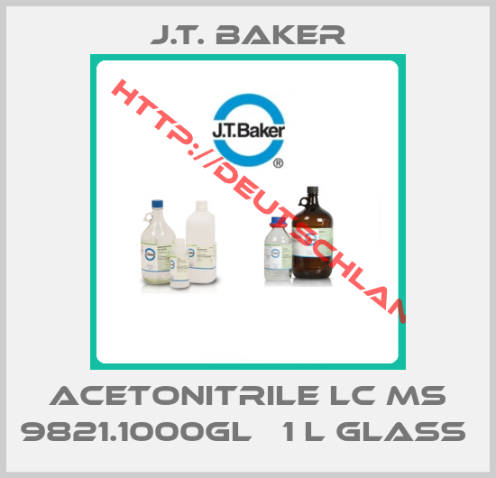 J.T. Baker-ACETONITRILE LC MS 9821.1000GL   1 L GLASS 