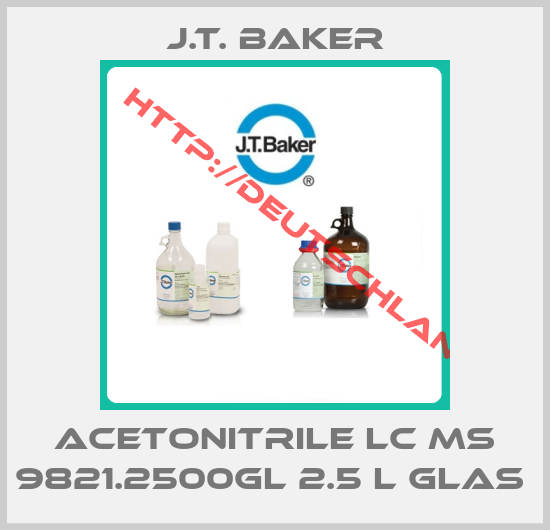 J.T. Baker-ACETONITRILE LC MS 9821.2500GL 2.5 L GLAS 