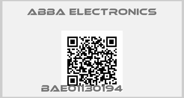 ABBA ELECTRONICS-BAE01130194      