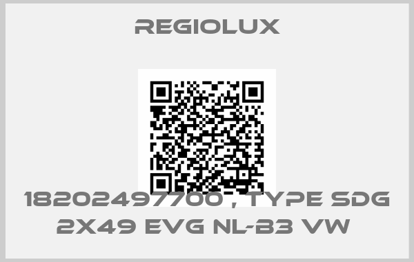 regiolux-18202497700 , type SDG 2x49 EVG NL-B3 vw 