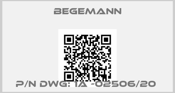 BEGEMANN-P/N DWG: 1A -02506/20 