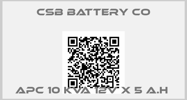 CSB Battery Co-APC 10 KVA 12V X 5 A.H 