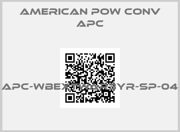 American Pow Conv APC-APC-WBEXTWAR3YR-SP-04 