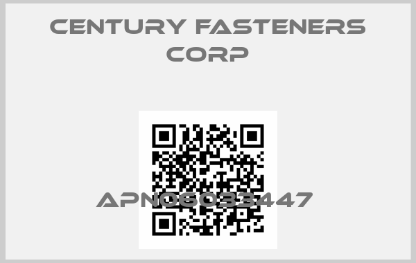 Century Fasteners Corp-APN06033447 