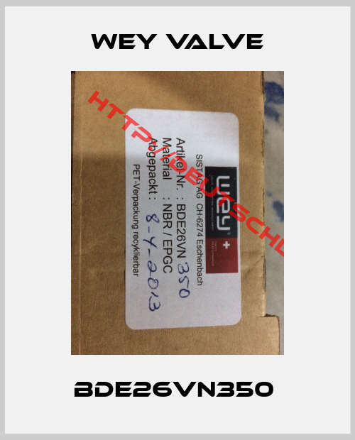 Wey Valve-BDE26VN350 