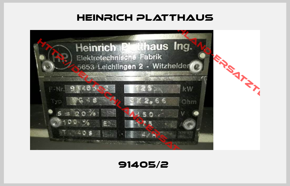 Heinrich Platthaus-91405/2 