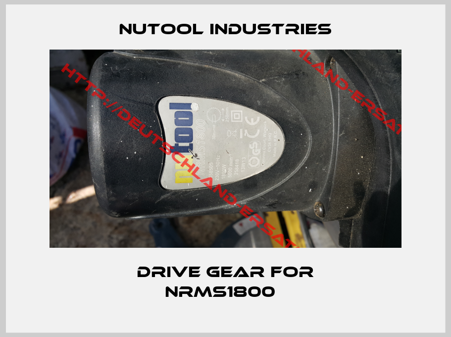 Nutool industries-Drive gear for NRMS1800  