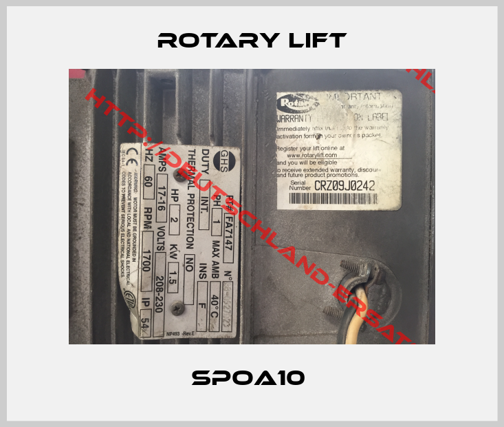 Rotary Lift-Spoa10 