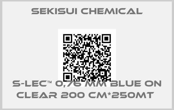 SEKISUI CHEMICAL-S-LEC™ 0,76 mm Blue on clear 200 cm*250mt 