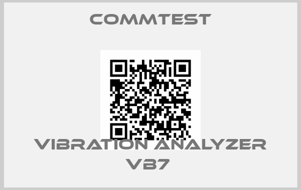 Commtest-VIBRATION ANALYZER VB7 