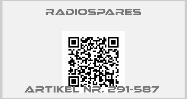 Radiospares-ARTIKEL NR. 291-587 