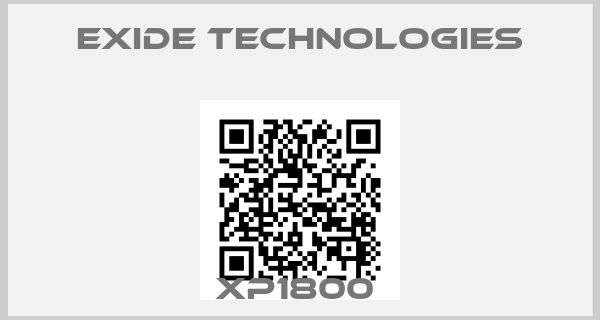 Exide Technologies-XP1800 