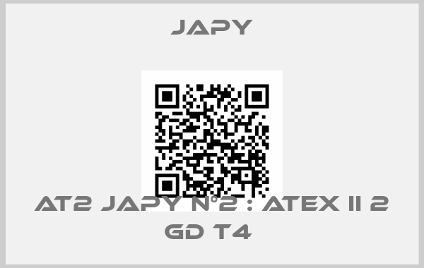 Japy-AT2 JAPY N°2 : ATEX II 2 GD T4 