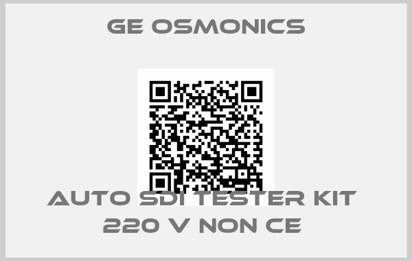 Ge Osmonics-AUTO SDI TESTER KIT  220 V NON CE 