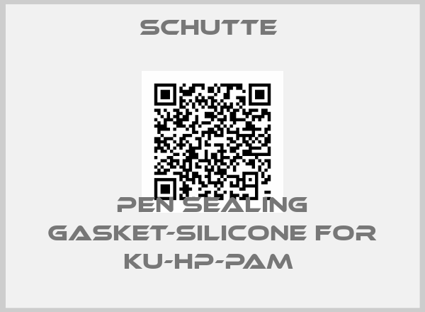 Schutte -Pen Sealing gasket-silicone For KU-HP-PAM 