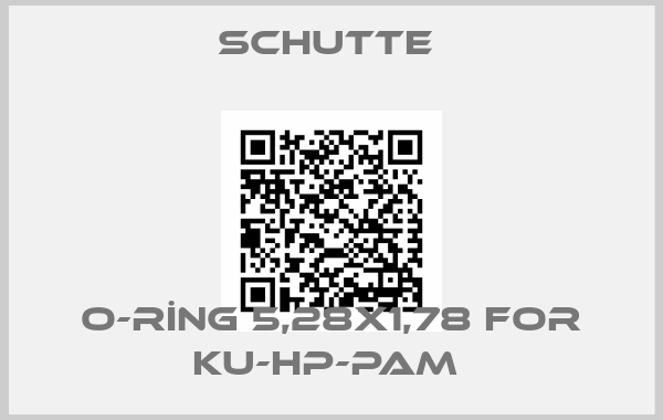 Schutte -O-RİNG 5,28X1,78 FOR KU-HP-PAM 