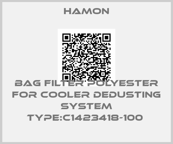 Hamon-Bag filter polyester for Cooler dedusting system type:C1423418-100 