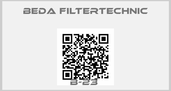 Beda Filtertechnic-B-23 