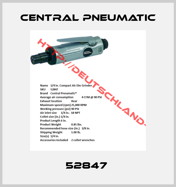 Central Pneumatic-52847 