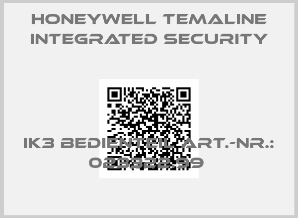 Honeywell Temaline Integrated Security-IK3 Bedienteil Art.-Nr.: 023322.99 