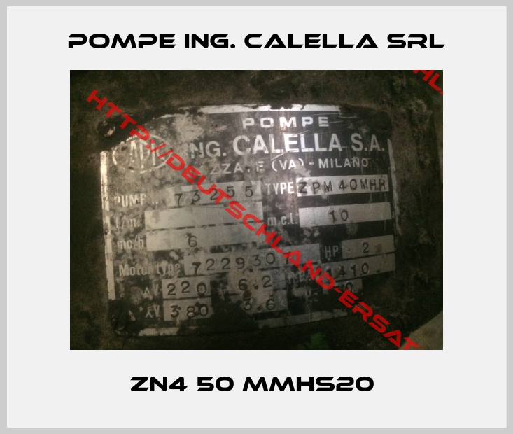Pompe Ing. Calella Srl-ZN4 50 MMHS20 