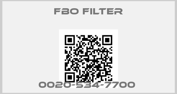 FBO Filter-0020-534-7700 