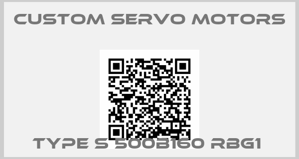 Custom Servo Motors-Type S 500B160 RBG1 