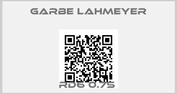Garbe Lahmeyer-RD6 0.7S 