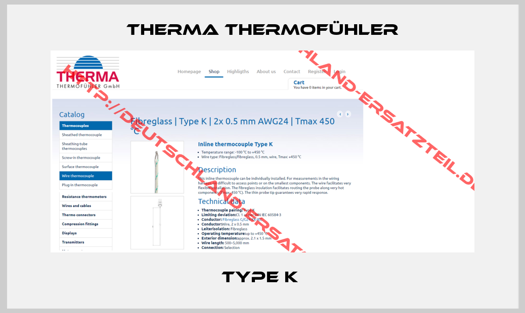 Therma Thermofühler-Type K 