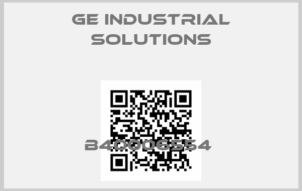 GE Industrial Solutions-B40006554 