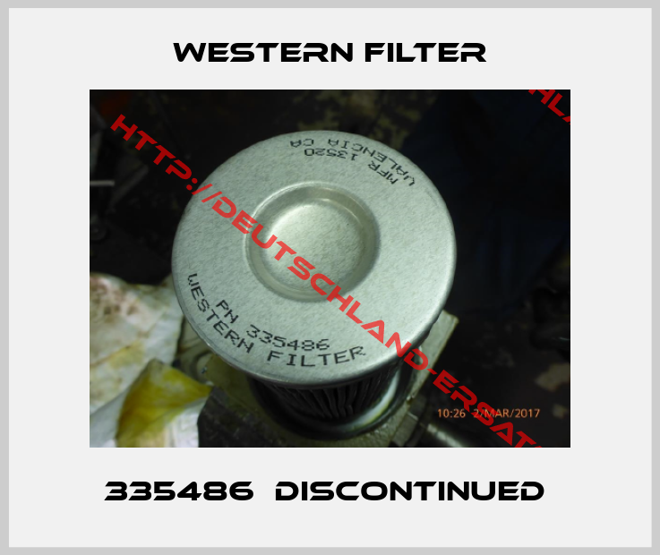 Western Filter-335486  discontinued 