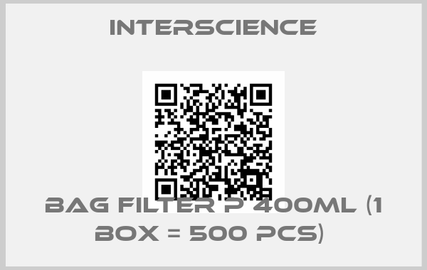 Interscience-Bag Filter P 400ml (1 box = 500 pcs) 