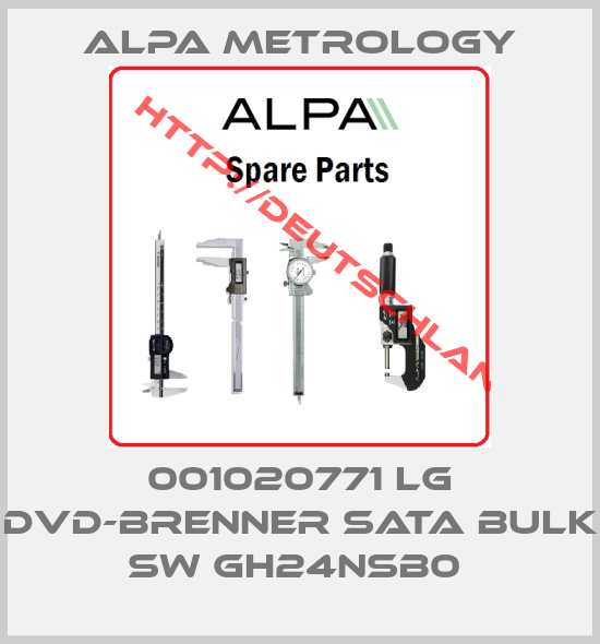 Alpa Metrology-001020771 LG DVD-BRENNER SATA BULK SW GH24NSB0 